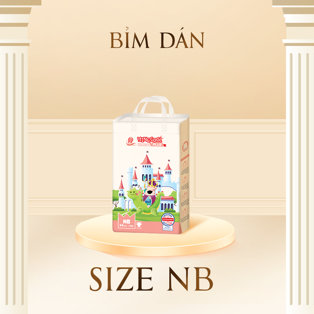 Size dán bỉm NB