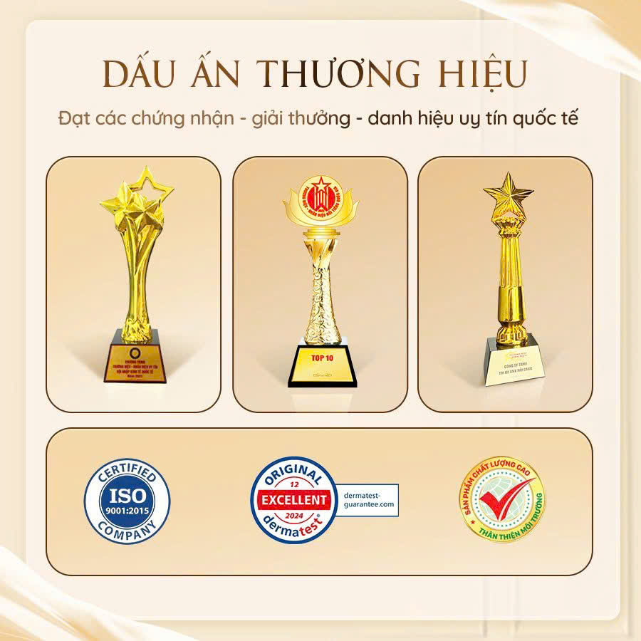 Yingcool dấu ấn thương hiệu chứng nhận giải thưởng