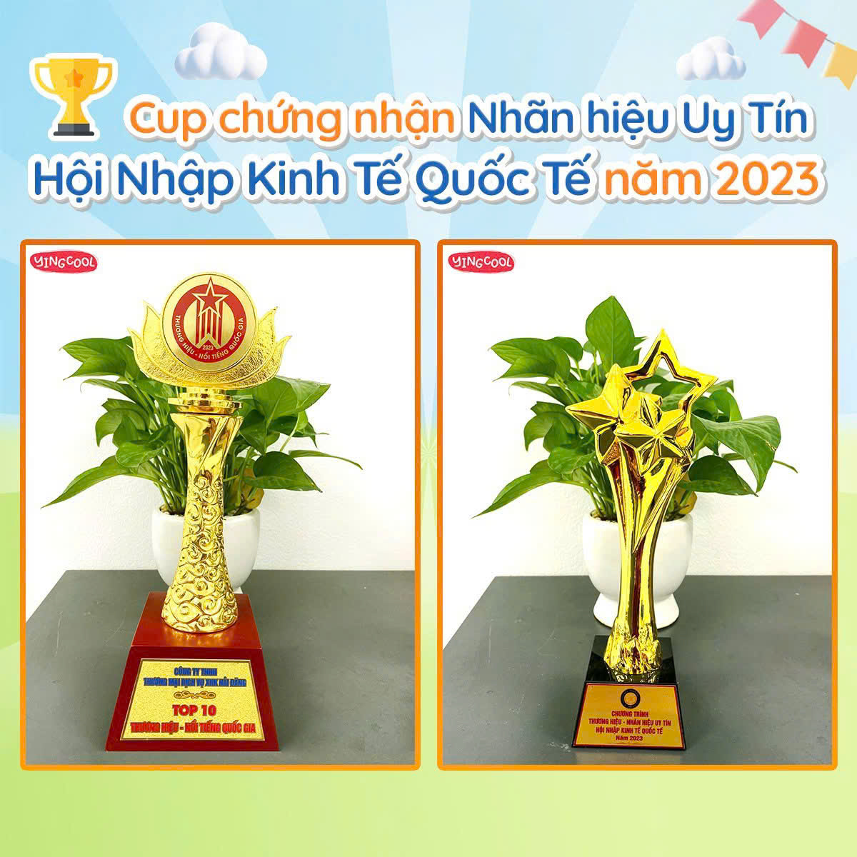 Yingcool giải thưởng thương hiệu uy tín 2023